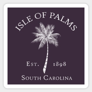 Isle of Palms Established 1898 Vintage Palmetto Sticker